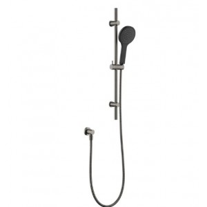 Kaya Rail Shower Gun Metal With Matte Black Head